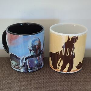 2 Large Star Wars Mandalorian Mugs